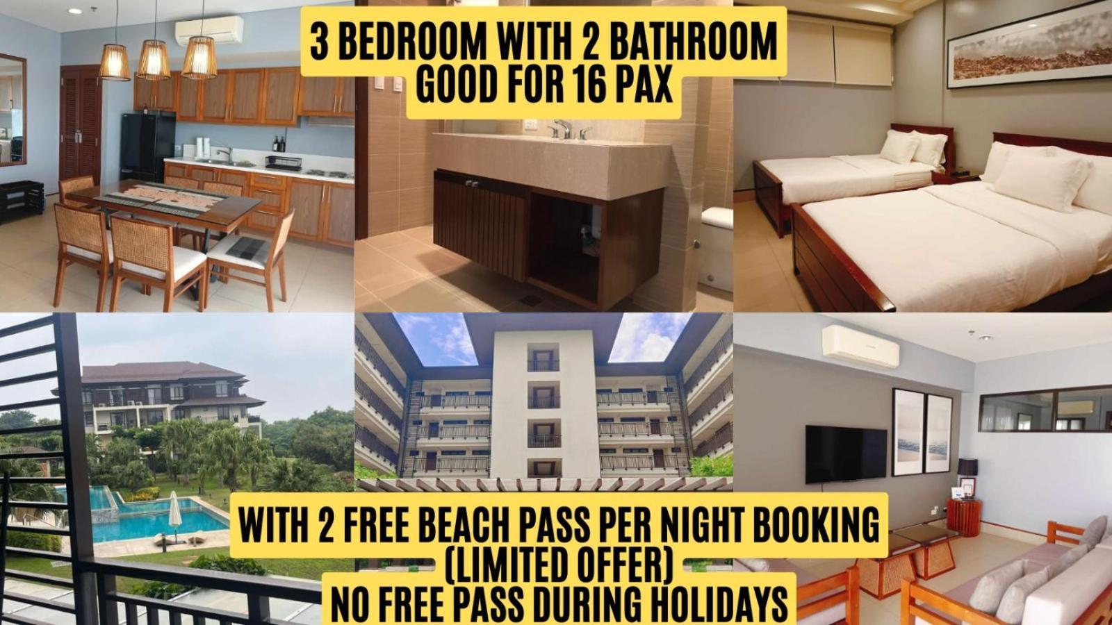 3 Br / 2Ba - Anvaya Cove Courtyard Unit Apartment Morong  Bagian luar foto